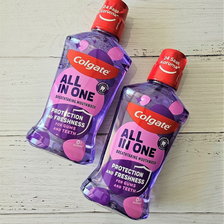 دهانشویه کلگیت آل این وان (Colgate All in One) 500 میلی | محافظت و طراوت برای لثه و دندان در ۳۰ ثانیه