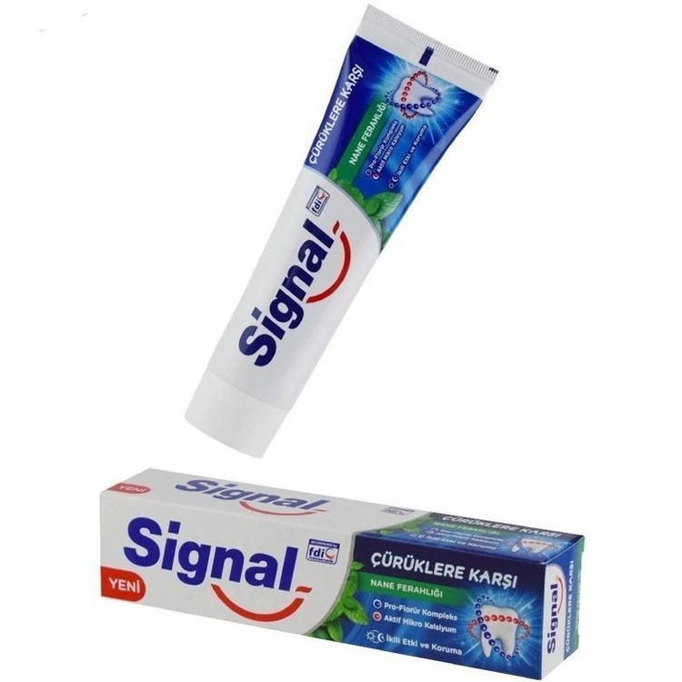 خمیردندان سیگنال (Signal) ضد پوسیدگی با طعم نعناع | محافظت شبانهروزی با کلسیم و فلوراید
