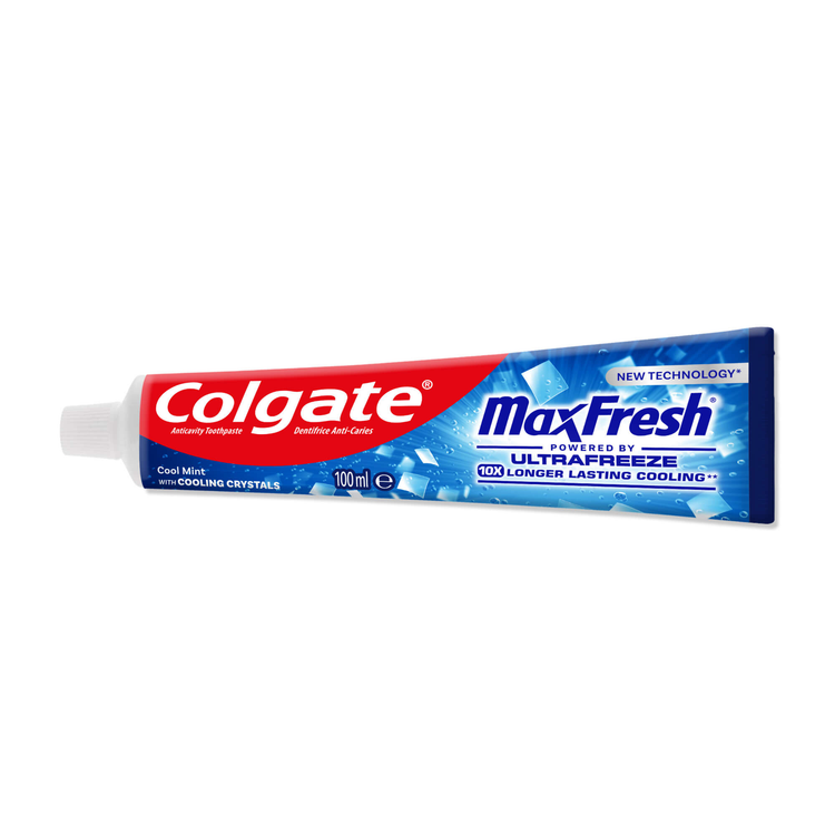 خمیردندان کولگیت مکس فرش (Colgate MaxFresh) 100 میلی | فناوری اولترا فریز با ماندگاری خنکی طولانی