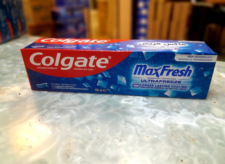 خمیردندان کولگیت مکس فرش (Colgate MaxFresh) 100 میلی | فناوری اولترا فریز با ماندگاری خنکی طولانی